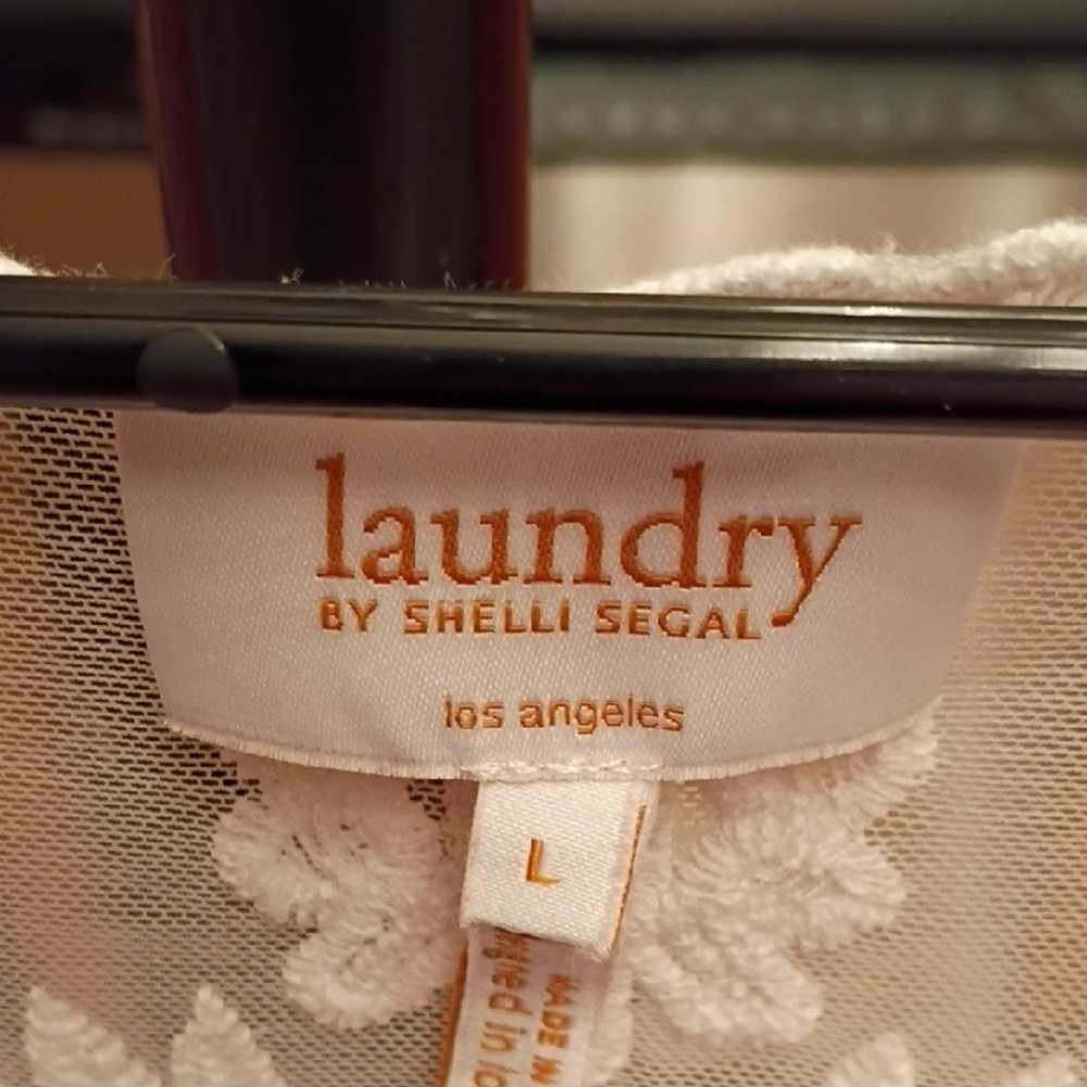Laundry By Shelli Segal Ivory Lace Blouse - Picture 2 of 7
